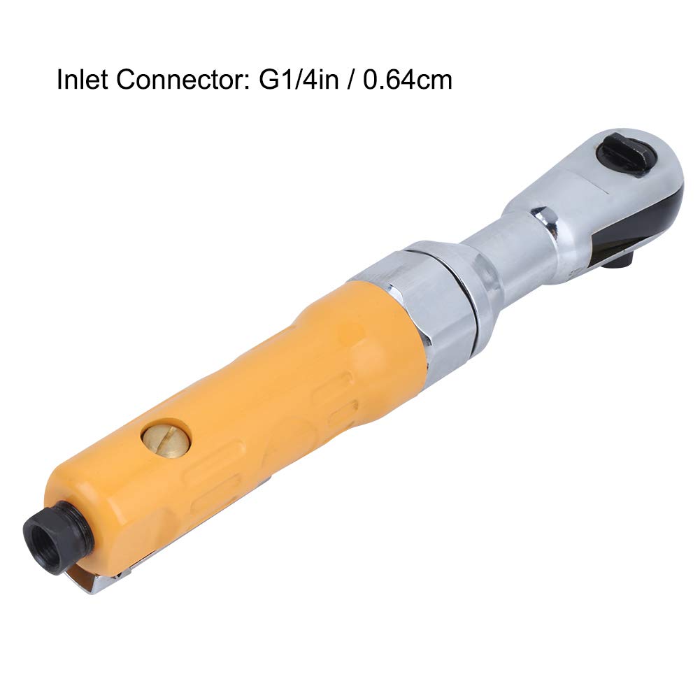 Cacciavite a cricchetto pneumatico da 1/2 pollice, chiave a bussola con attacco G1/4 pollice e connettore giapponese, corpo in acciaio inox, elevata coppia e design compatto per