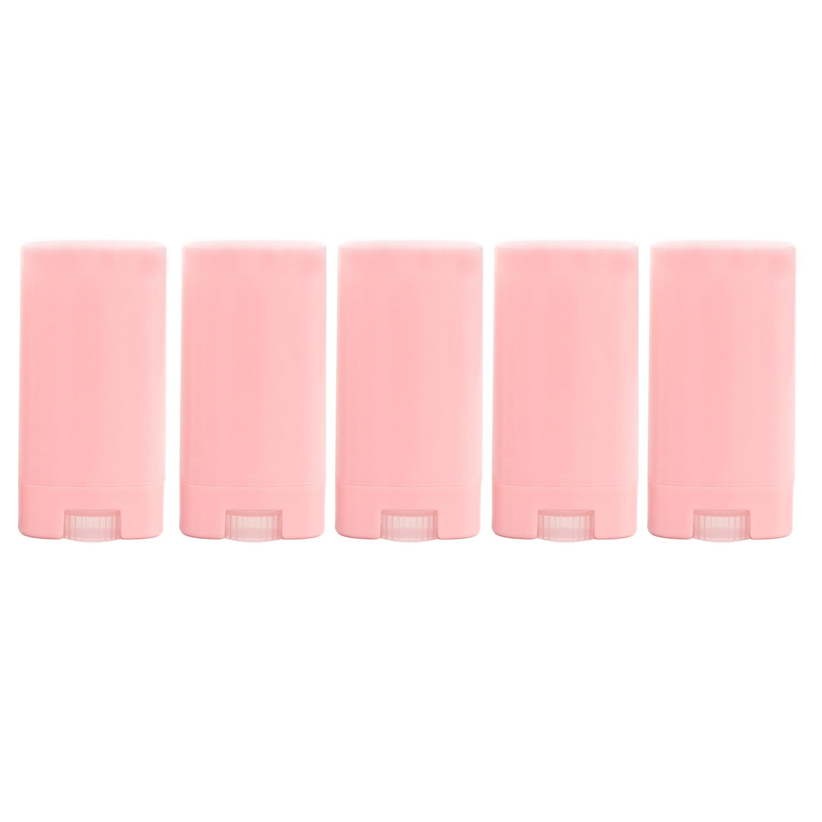 5PCS 15ml Oval Lip Balm Tubes Twist up Balm Containers Plastic Deodorant Tubes Refillable Deodorant Stick Lipstick Tube Container