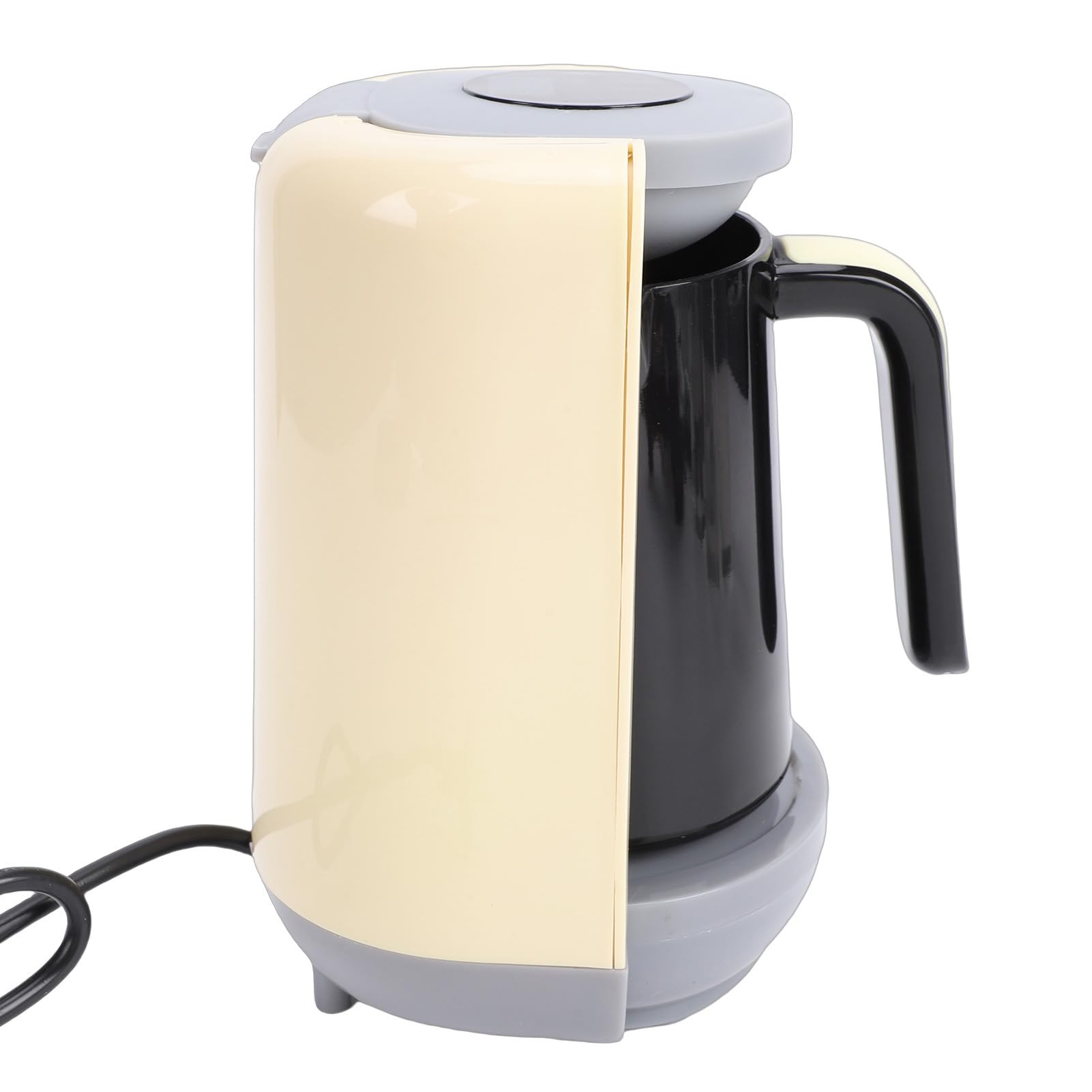 Macchina da caffè turca 400 W, caffettiera elettrica con tazza, per casa, ufficio e viaggi (giallo)