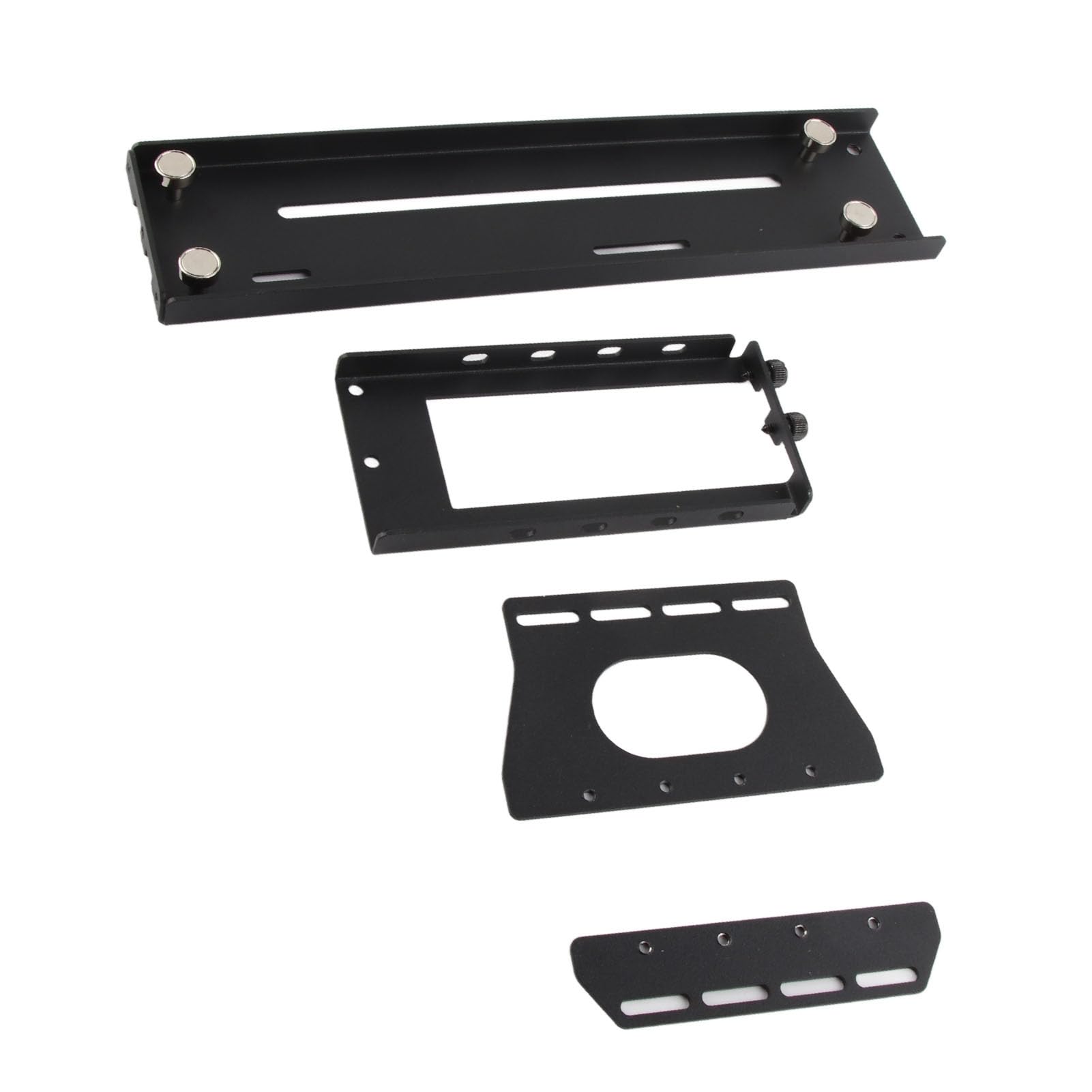 Alomejor Adjustable Vertical GPU Holder for ATX Cases (26*8.2*12.8 cm) | Protegge schede grafiche da 2-3 slot, robusta struttura in ferro, include illuminazione ARGB