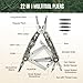 MOSSY OAK Multitool, 22-in-1 Stainless Steel Pliers with Screwdriver Sleeve, Camo Steel Handle, Self-locking Knife with Sheath-Perfect for Outdoor, Survival, Camping, Hiking, Simple Repair