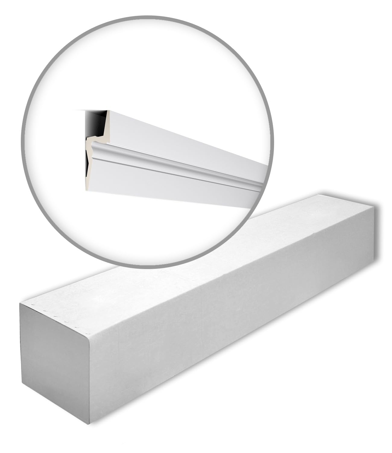 NMCIL9 Memory-Box ARSTYL Noel Marquet 1 Box 8 Pieces Cornice Moulding Moulding for indirect Lighting Contemporary Design White | 16 m