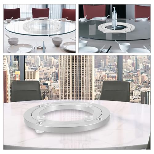 Cojinete de mesa giratorio resistente para base de plato en restaurantes 5