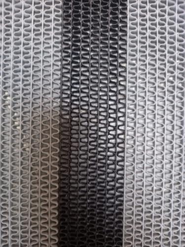 Image of Double Colour Anti Skid & Multipurpose /Bathroom Mat /Shower Mat /Carpet /Rugs /Rainmat /Swimming Pool Mat|Waterproof Doormat for Indoor /Outdoor Home Office Entrance| (Black-Grey, 16 inchx40 inch)