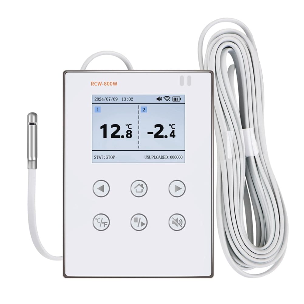 Registrador de Datos de Temperatura y Humedad en Tiempo Real Inalámbrico con Sonda Externa para Monitoreo Inalámbrico para la Gestión de la Cadena de Frío