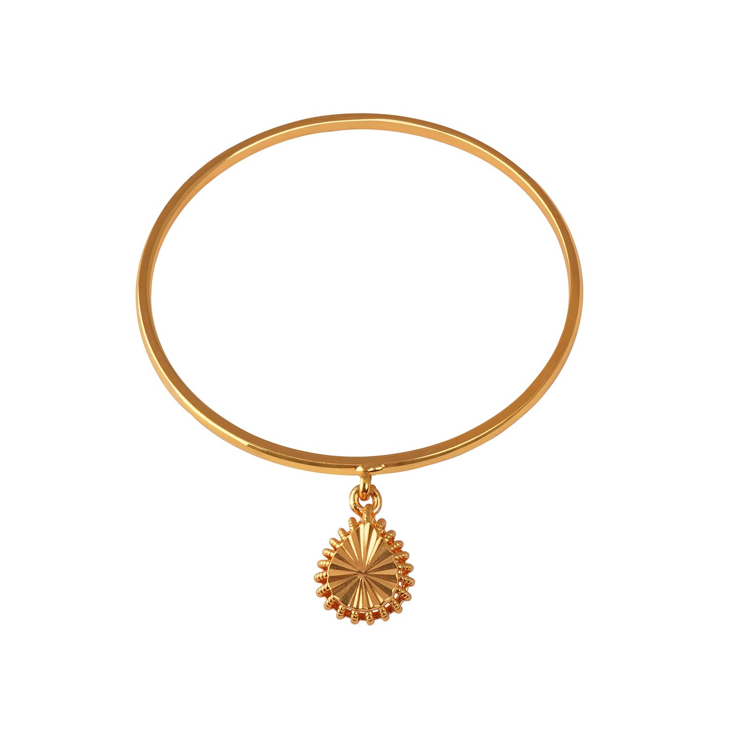 JFL - Jewellery for Less Stylish One gram Gold Plated Hanging Leaf Bangle/Bracelet for Women and Girls (B0CH3KVGHF) Amazon Price History, Amazon Price Tracker