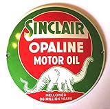  hotrodspirit – Mini piastra emaillée Sinclair Opaline rotonda 12 cm olio Oil Tole Email Garage