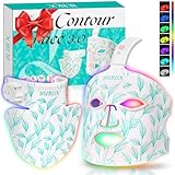 BUBLOC Red Light Therapy Mask Kit, 7+1 Color Near-infrared 850 Light for Neck & Decollete, Portable and Rechargeable, Cordless, Light Therapy At Home and Wireless Led Face Mask [BMask&Neck Pro]