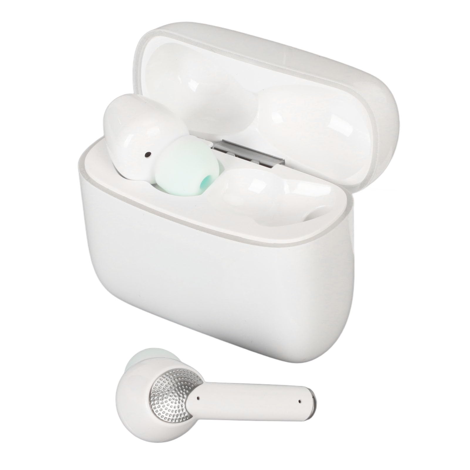 Smart Translator Earbuds - 144 Languages Translation Device for Learning Travel, Bluetooth 5.1 Translator with Noise Reduction, Real Time Translation, Long Lasting Battery (White)