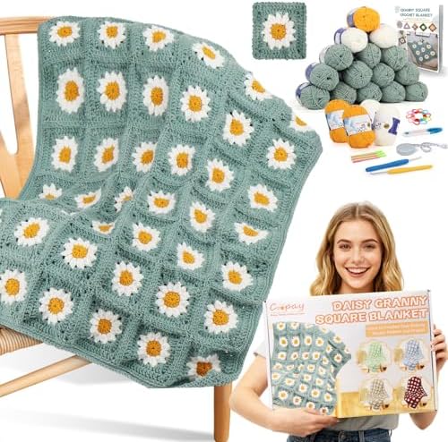 Coopay Crochet Kit for Beginners, Crochet Starter Kit for Blanket...
