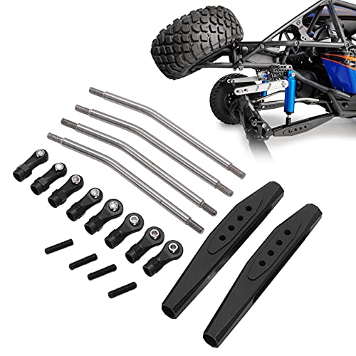 Dilwe Rc Rear Trailing Arms, Metal Remote Control Truck Rear Trailing Arms With Link Rod Linkage Accessory Compatible With Axial Rr10 90048 90053 Car Rc Accessories(Black) #TOP7