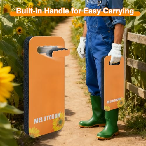 Image of MELOTOUGH Garden Kneeling Pad, 1 inch Thick Soft NBR Foam Kneeling Pads for Gardening, Cleaning, Work - Lightweight & Comfortable, 15.75 inchx7.2 inch (Sunflower)