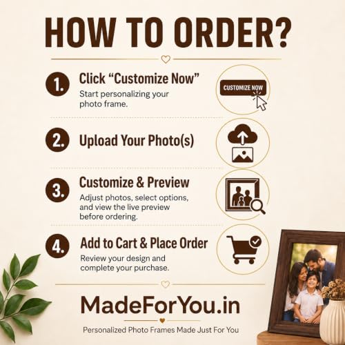 Image of Customized Wall Hanging Wooden Frame with Photo Upload, Personalized Single Photo Print Frame, Custom Gift for Anniversary, Birthday, Wedding, Couples (A4,A3 Size)