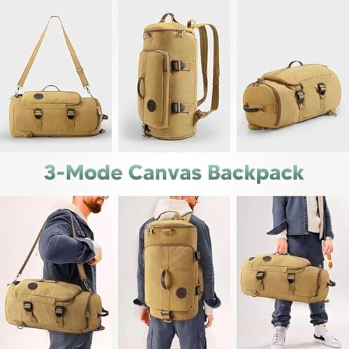 Image of KARRIER Denim Travel Backpack | Multipurpose Duffle, Trekking, Camping, Cycling, Tourist & Tactical Rucksack for Men & Women