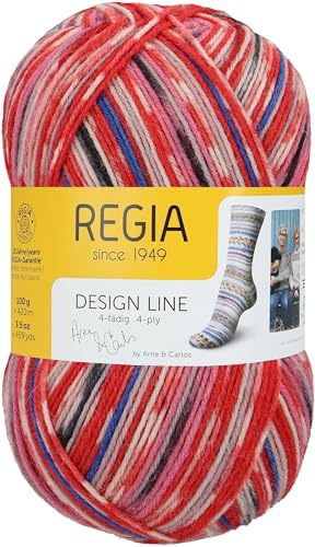 Sock Yarn REGIA 4ply Design Line A&C Lofoten Color (3885 - Henningsvaer), (9801270-03885)