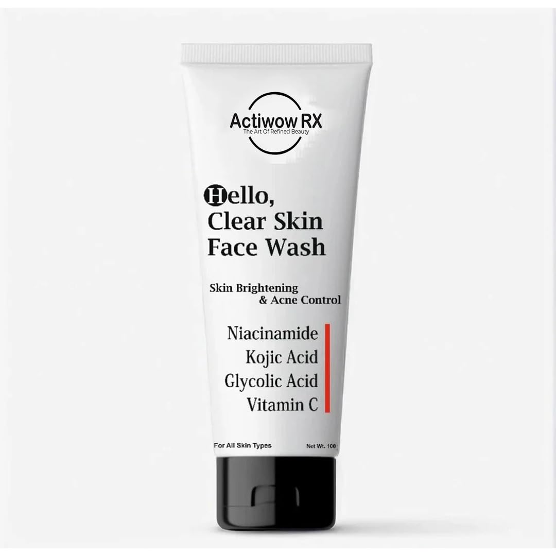 ActiwowRx Hello Face Wash 100g | Refreshing Daily Facial Cleanser with Hydrating Formula