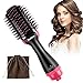 Produktbild Haartrockner Warmluftbürste, Esolom 5 In 1 Multifunktions Föhnbürste Hair Styler & Volumizer Negative Ion Haarglätter Bürste Pinsel Volumizer Heißluftbürste für Alle Haartypen SM-5250