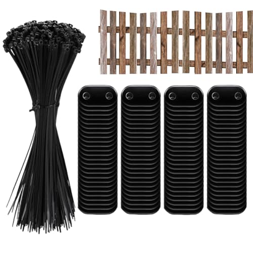 Kit de montage de clôture, tapis de montage de clôture d'intimité en PVC, accessoire de fixation de barrière résistant aux UV, idéal pour les terrasses, les jardins, les balustrades de balcon, les