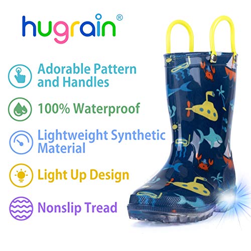 Image of HugRain Light Up Rain Boots for Little Kids