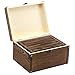 MyGift Set of 3 Rustic Brown Wood Decorative Nesting Storage Boxes, Jewelry and Trinket Wooden Chests with Latch
