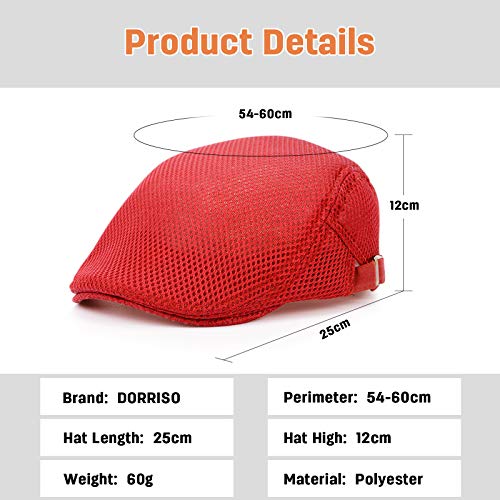 DORRISO Vintage Uomo Berretto Baschi Scozzesi