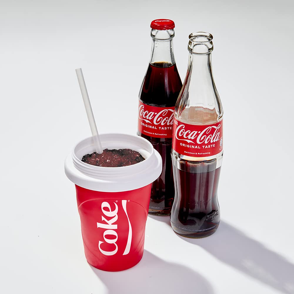 Slushy Maker Chillfactor Magic Freez | Slush Ice Becher mit Strohhalmlöffel | Eisbecher Alternative für Eis selber machen | Slush Ice Maker
