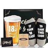 Rivasen Geschenk zum 18. Geburtstag für Jungen, Herren-Geschenk-Set für ihn, lustiges und ungewöhnliches Geschenk für Männer, Weihnachtsgeschenke, Bierglas-Set, Ideen, Geschenke für Sohn, Freund