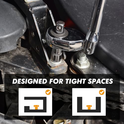 Wanlvkang Dual 3/8 And 1/4 Drive Flex Head Ratchet thumb #6