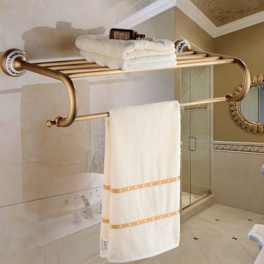 Wykwintne półki łazienkowe Miedziany wieszak na ręczniki Wieszak na ręczniki, europejski antyczny niebiesko-biały porcelanowy wisiorek łazienkowy niebiesko-biały porcelanowy wieszak na ręczniki (rozmi