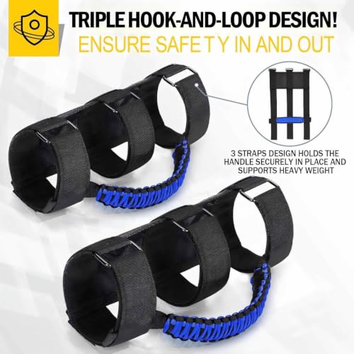 Image of moveland 2 Pack Roll Bar Grab Handles for Jeep Wrangler TJ YJ JK 1955-2023