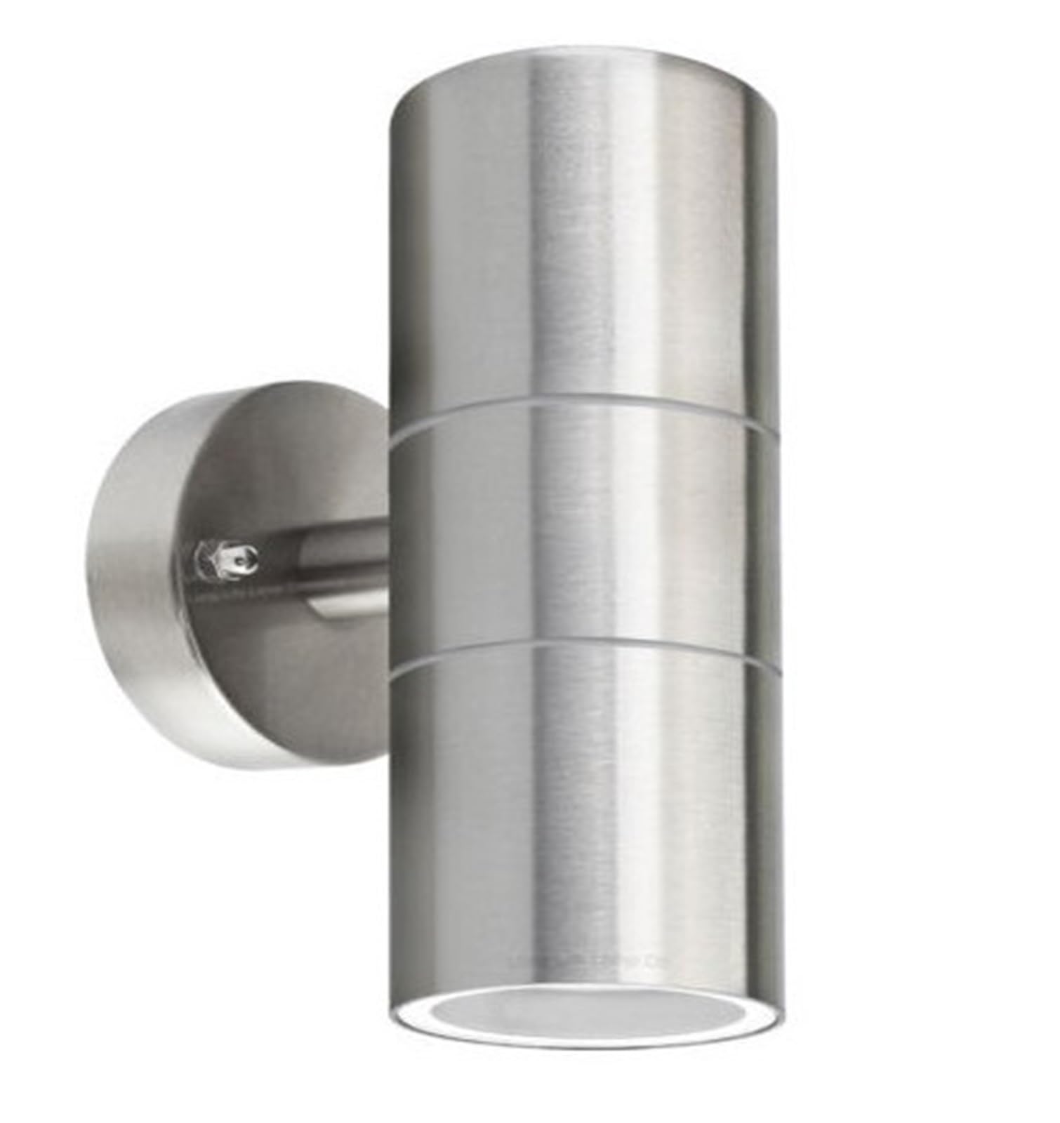 Applique étanche haut et bas pour façade extérieure en inox noir