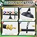 Rossesay Adjustable Pool Table Lights for 7'-8' Billiard Light Hanging Pool Table Fixture Lighting Pendant Lamp with Metal Shades for Game Rooms (Bulb Not Included)(Black,4 Lights)