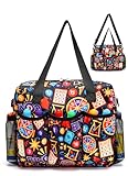 HACHMAS Bingo Bag with Pockets for Daubers Dabbers Dobbers Dotters - Casino Game Accessories for Adults & Seniors Jet Black