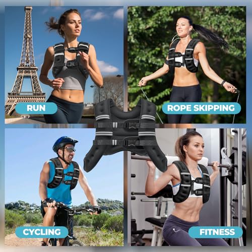 Gilet lesté de 3,6 à 9,1 kg réglable pour la musculation