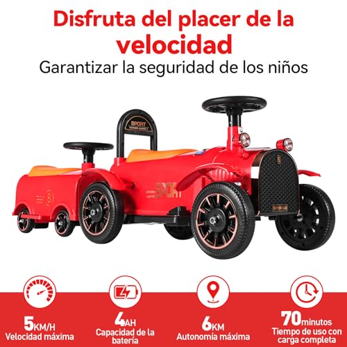 Montables, Toy carros electricos niños Marca HONEYWHALE (3)