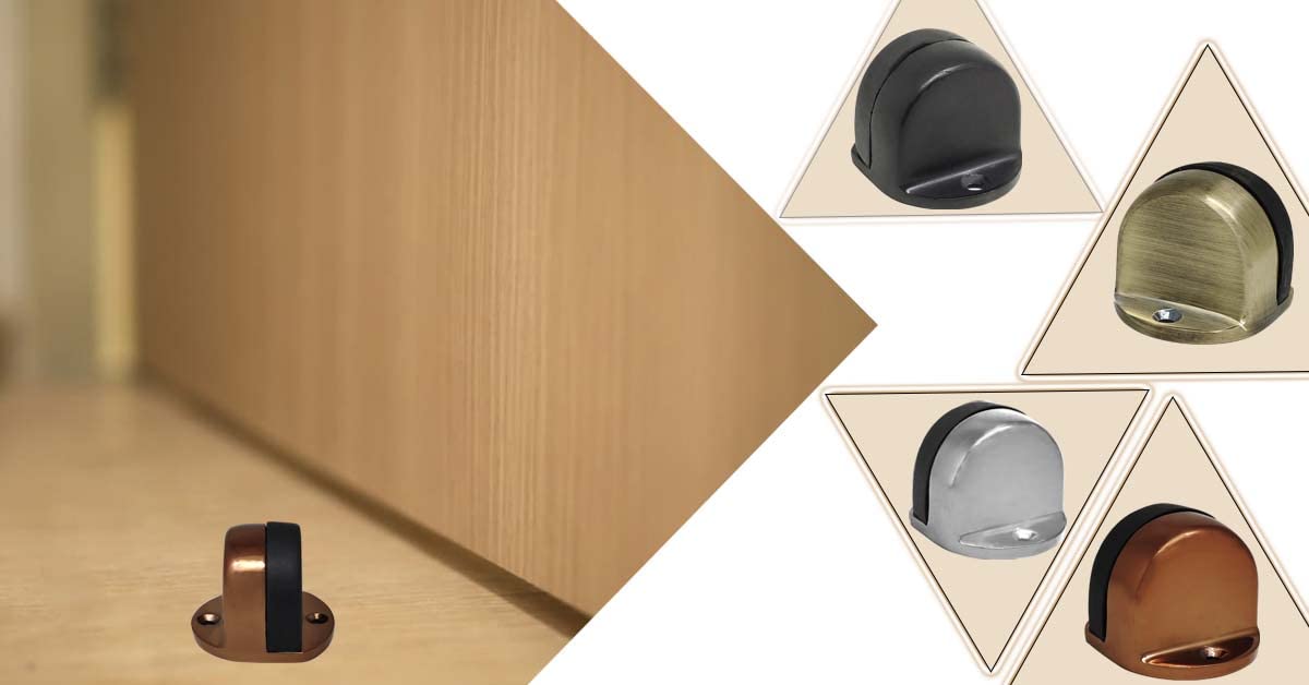Volo Premium Floor Door Stopper with Screws, Door Stopper to Stop Door for Home and Office (Antique 1.5" Floor Stopper) 4
