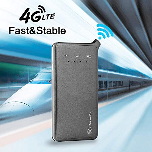 GlocalMe U2S 4G LTE High Speed Network Mobile Hotspot, Worldwide WiFi Portable Hotspot with 1GB Global Initial Data, No SIM Card Roaming Charges Travel Pocket WiFi Hotspot MIFI (Gray) Upgraded Version - Thumbnail 6