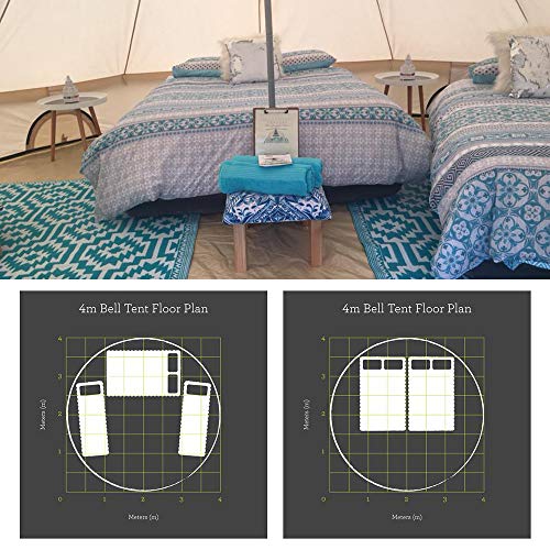 Carpa de lona impermeable PlayDo para camping 4 personas miniatura 6
