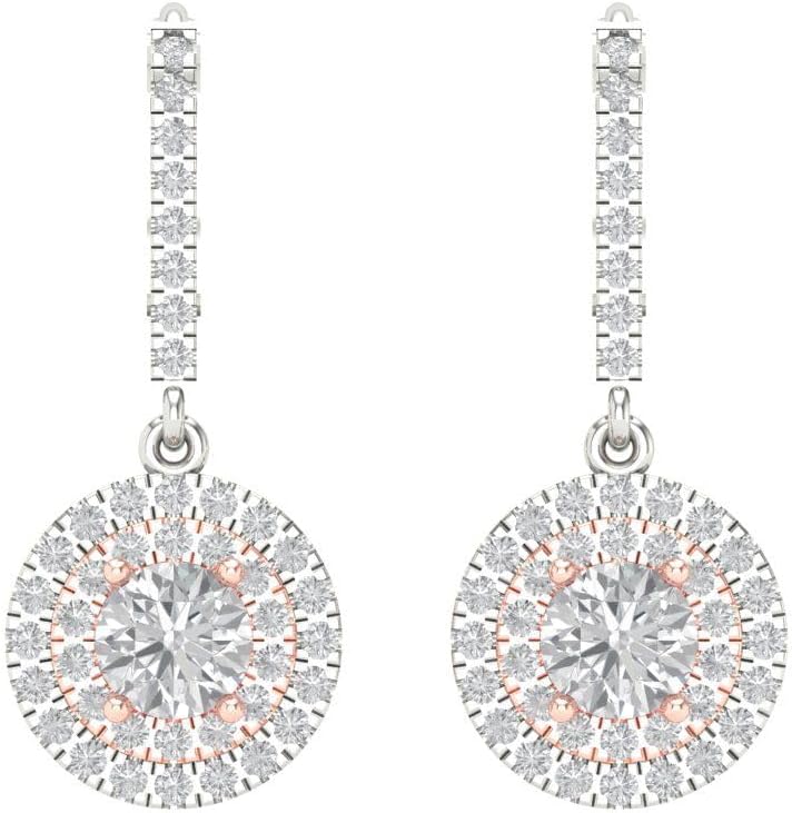 ラウンドカット】 イヤリング ねじこみ フラワー 花 クローバー  