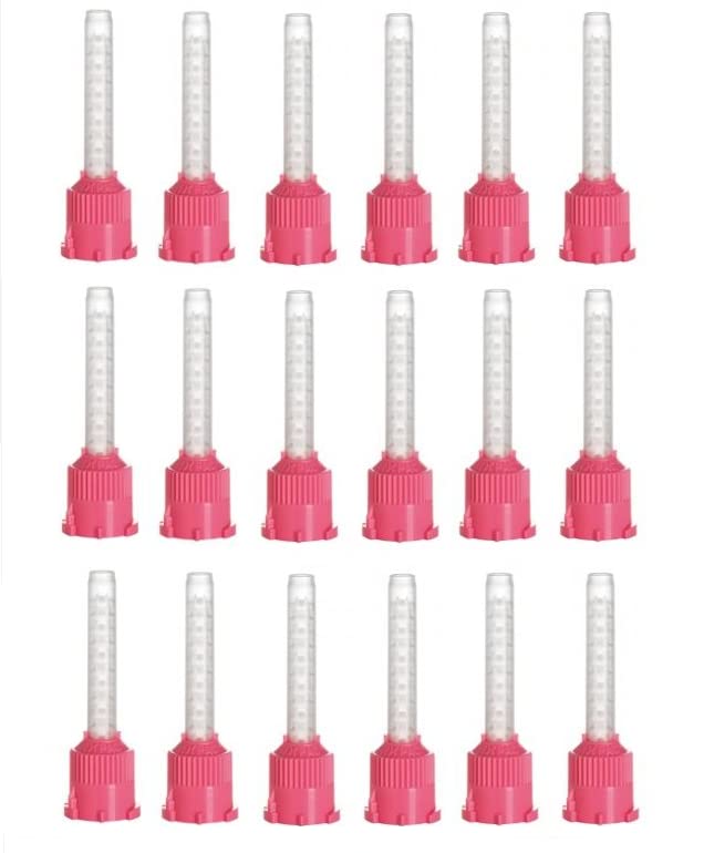 48/pk Dental T-Mixer (Short) High Performance Mix Tips 48/pk 5.0mm Pink Dental Intraoral Mix Tips