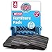 Stay! Furniture Grippers. Keep furniture from sliding on hard surface floors. Black SQUARE No-Slip Furniture and Floor Protective Pads (2 inch)