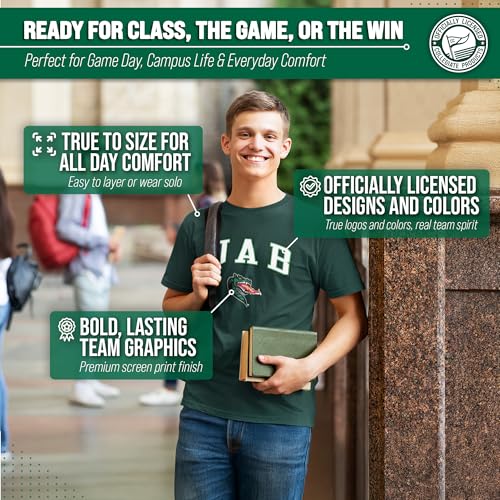 Image of NCAA Gameday Cotton T-Shirt for Men and Women | Officially Licensed NCAA Tee - Preshrunk Ring-Spun Cotton - Screen-Printed Team Logo