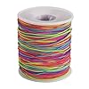 0.8mm Elastisch Koord Regenboog Kraaldraad Rijgsnoer voor Sieraden Maken Armbanden Kralen, 150 Meter