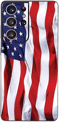 Miniatura 8 de MightySkins Skin compatible con Samsung Galaxy S21 Ultra - Thin Blue Line  Funda protectora de vinilo duradera y única  Fácil de aplicar, quitar y