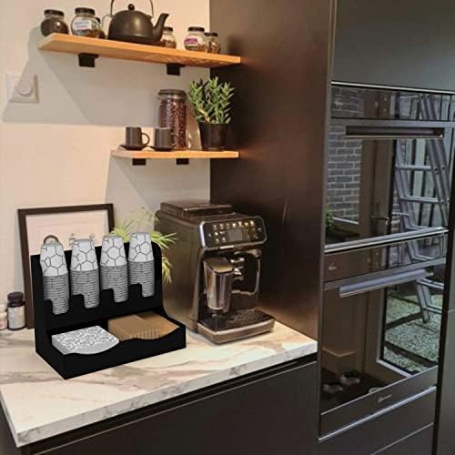 Metal Çay ve Kahve Organizasyon Standı 16OZ SİYAH - Görsel 7