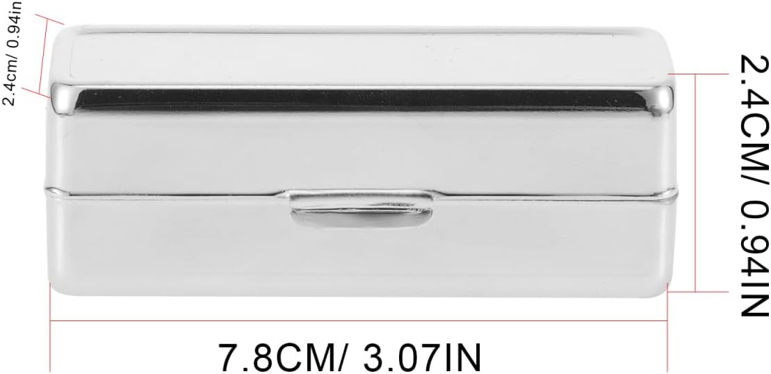 Beaupretty 2pcs Vintage Lipstick Organizer Case with Mirror Portable Makeup Storage for Lip Gloss Essential Oil Roller Elegant Retro Design for Pocket Travel image 2