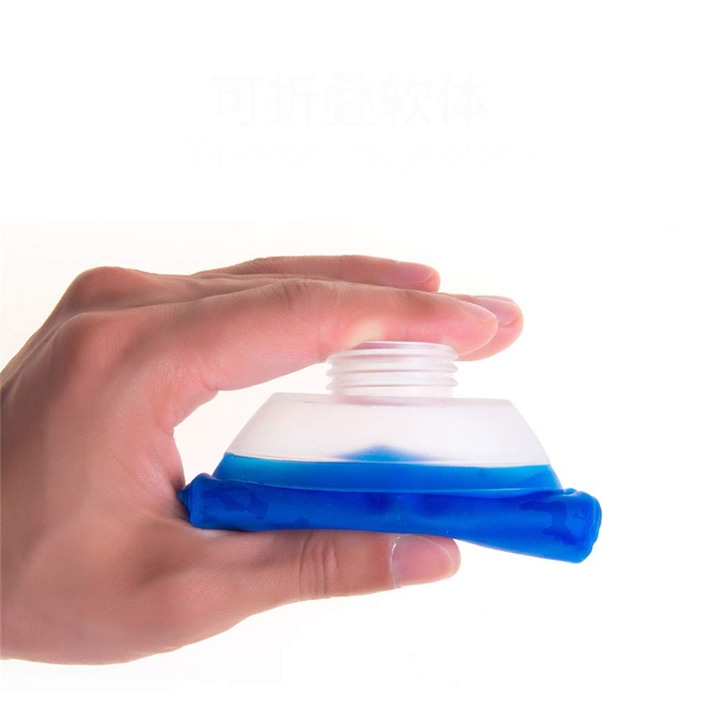 Faltbare Wasserflasche, Hohe Kapazität Klettern Im Freien Laufen Tragbarer Speicher, Blau