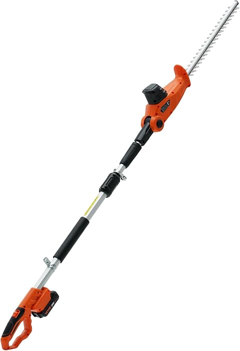 VEVOR Taille-Haie Batterie 20 V 45,7 cm 188-239 cm Coupe-Branches sans Fil