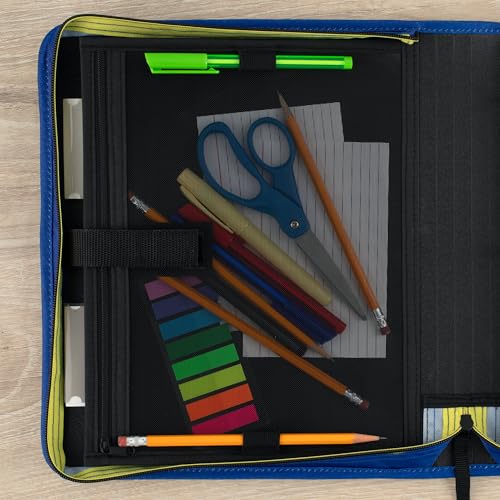 Classeur Cosmic Blast Five Star 280146J zippé de 3,8 cm avec range-documents extensible - 4