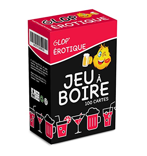 Glop Érotique - Jeux Alcool - Jeux de Société Adulte - Jeux à Boire - Jeux de Cartes Sexy - Jeux de Cartes Adulte - Drinking Games - 100 Cartes